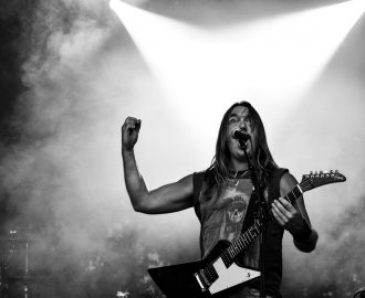 Sångare i ett rockband